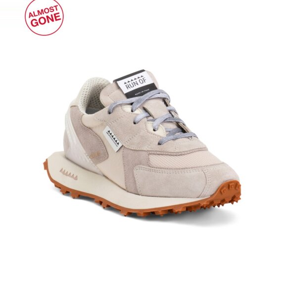 RUN OF multi Made In Italy Suede Fashion Sneakers - Picture 1 of 2